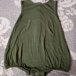 Kate Quinn Deep Moss Kanga Button Coverall Bubble